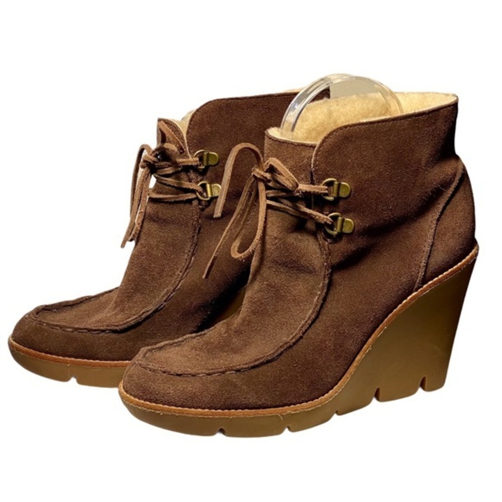KORS MICHAEL KORS Suede Ankle wedge boots …